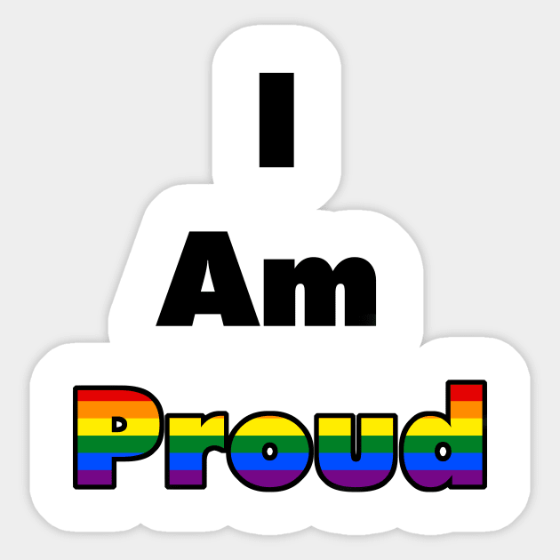 I am Proud (Gay) Sticker by Zorveechu